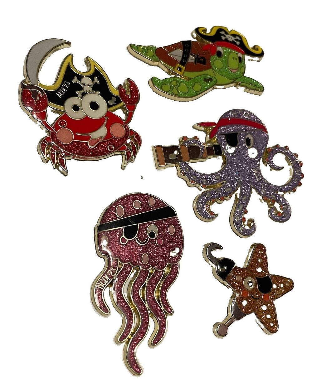 NCDI 2023 Destination Imagination Pins, Set Of 4+1